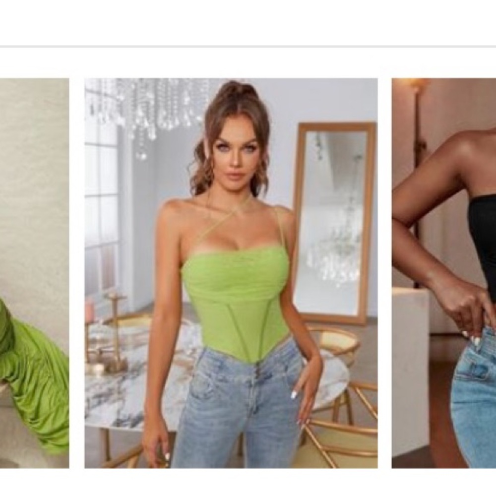 Elegant Green Women's Top - Picture 5 of 6